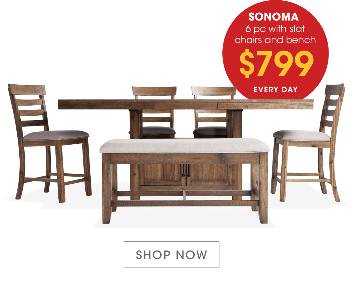 sonoma 6 piece counter set