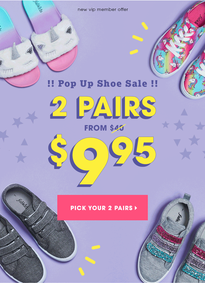 FabKids: FREE Shipping on 2 Pairs of Shoes from $10