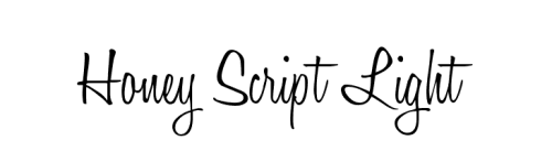 wedding fonts Honey Script Light