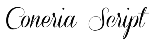 wedding fonts coneria script