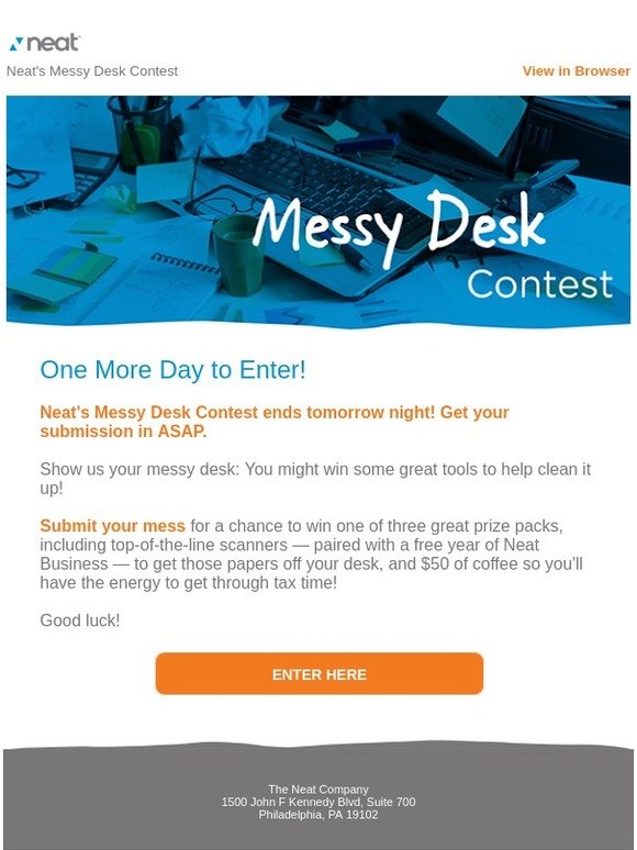 Messy Desk Contest - Ending Soon!