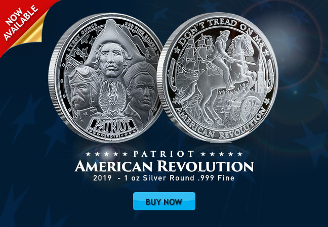 Patriot Series 1 1-1 oz .999 Silver Round Proof Like American Revolution