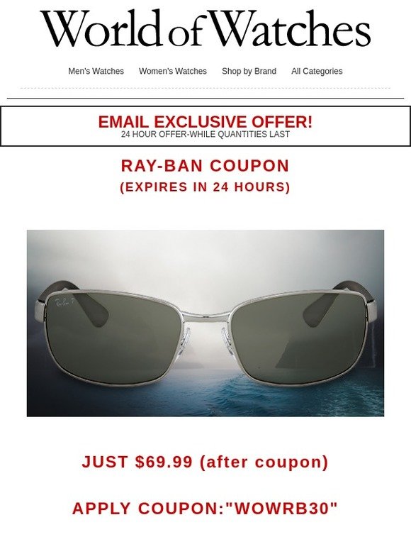 ray ban coupon