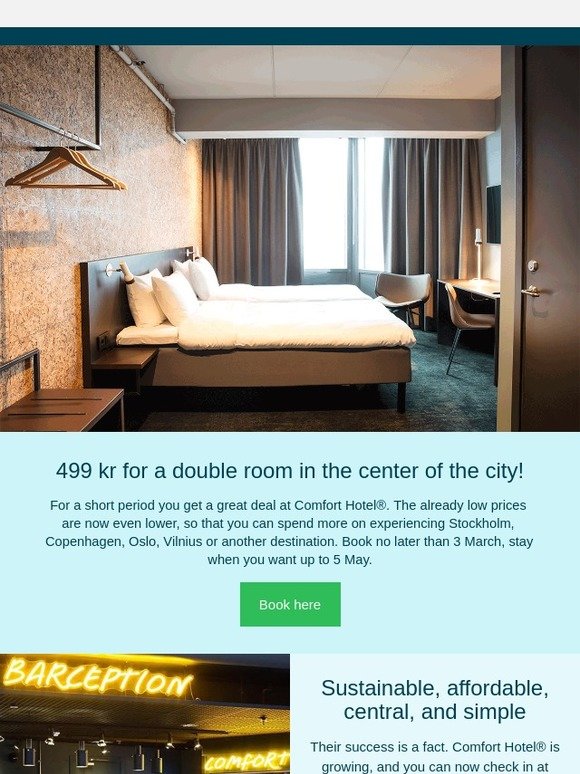 Urban and central for 499 kr