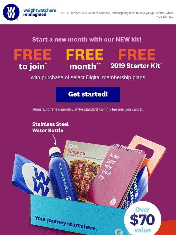 weight watchers at home kits