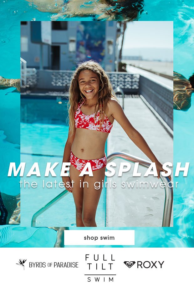 Tilly's: Girls Swim and Shorts, New for Spring