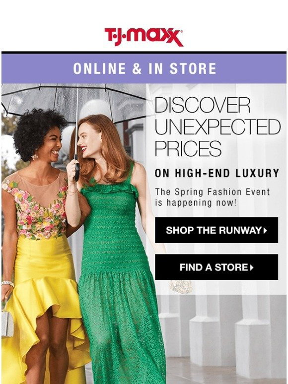 TJ Maxx THE RUNWAY Spring Event is ON! Milled