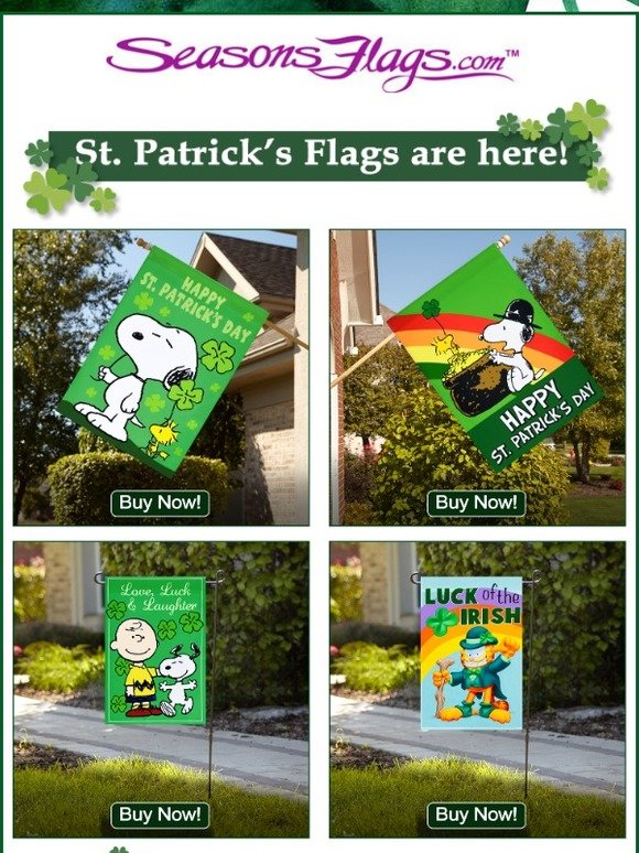 St. Patrick's Flags are here!