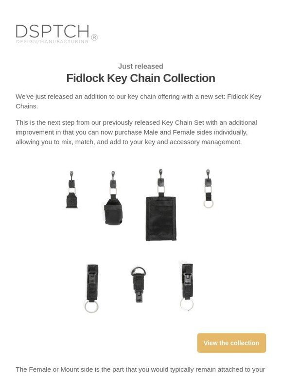 DSPTCH Fidlock Key Chain