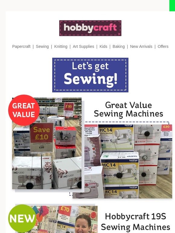 Hobbycraft Everything you need to start sewing! Milled