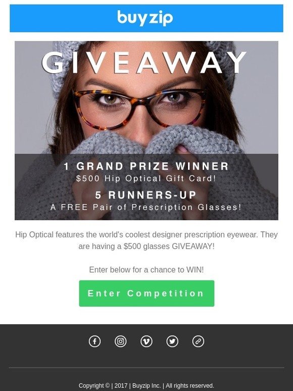 🌟Hey Newsletter, WIN a $500 glasses GIVEAWAY!! 🌟