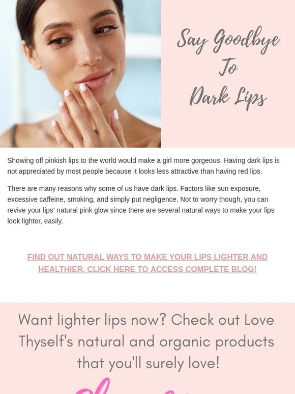 Our Latest Blog For You! Say Goodbye to Dark Lips