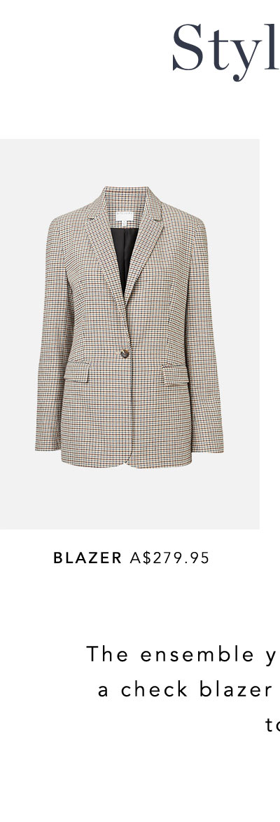 witchery houndstooth blazer