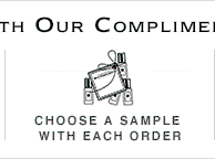 Choose a sample with Each Order Choose a sample with Each Order