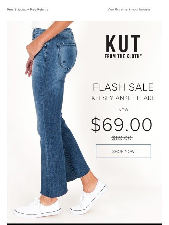 kut from the kloth kelsey ankle flare