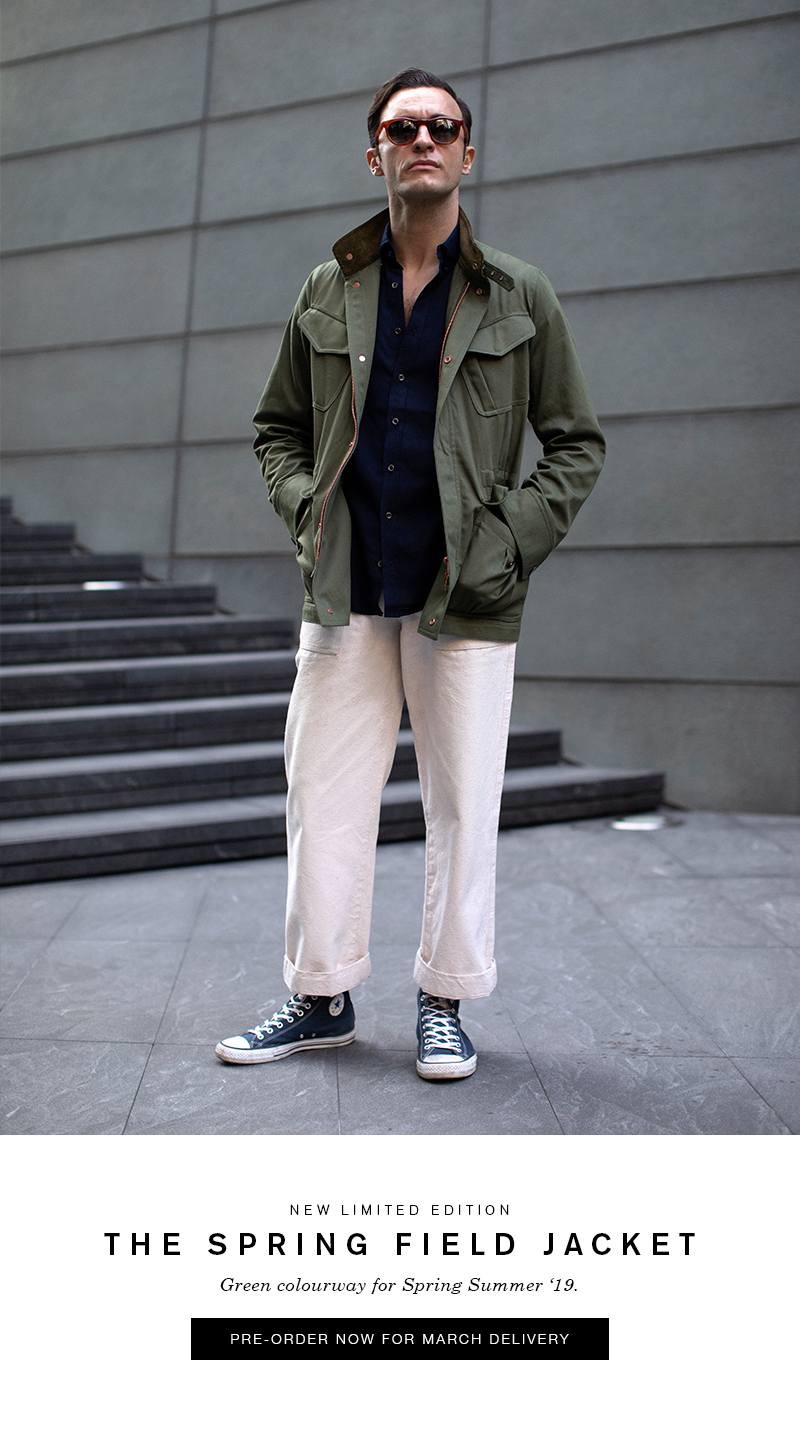 private white field jacket