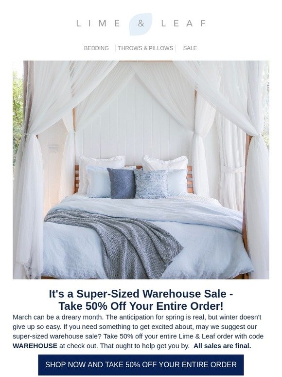 Take 50% Off Your Entire Order!