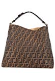 Fendi women's shoulder bag original hobo brown
