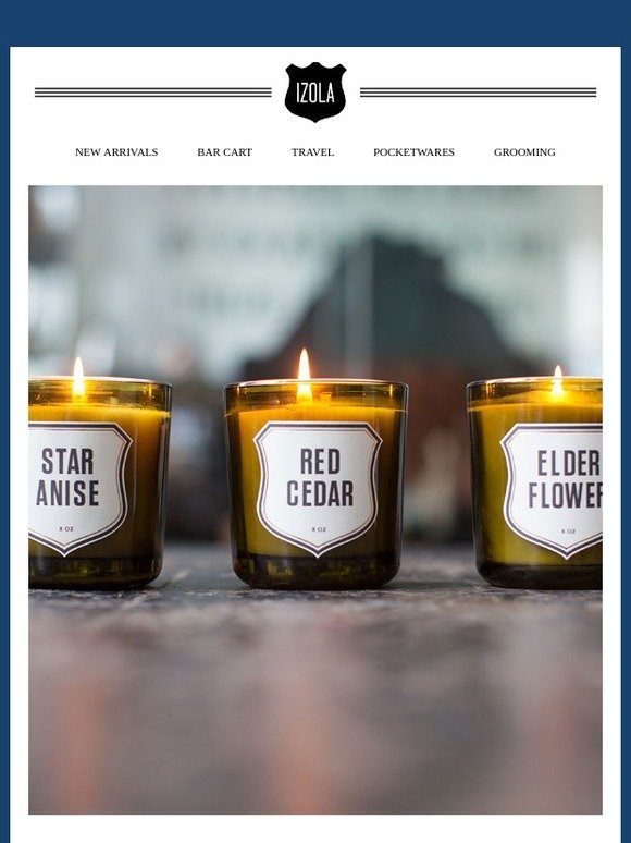 Rekindle an old flame... candles are back!