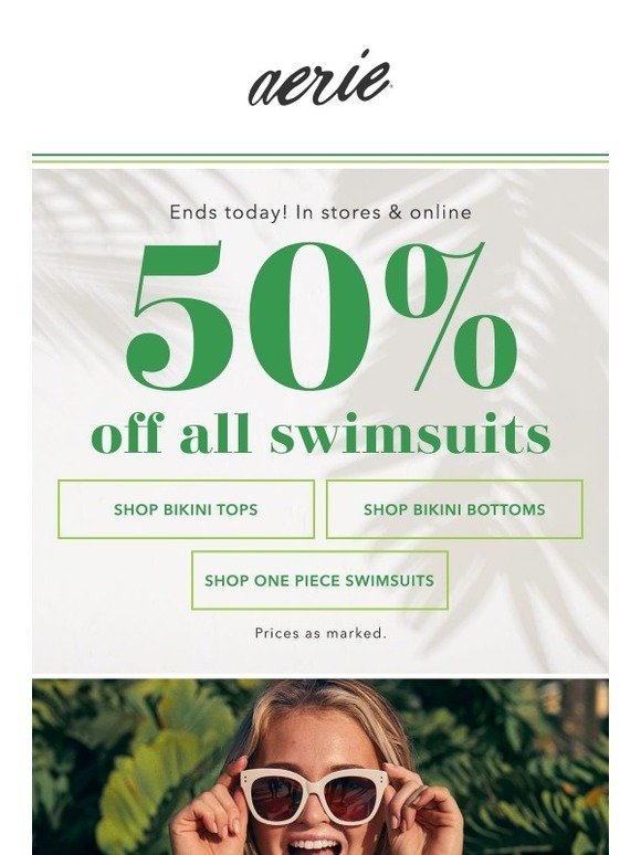 aerie THE BEST SALE on swim ends today! Milled