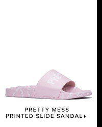 PRETTY MESS PRINTED SLIDE SANDAL
