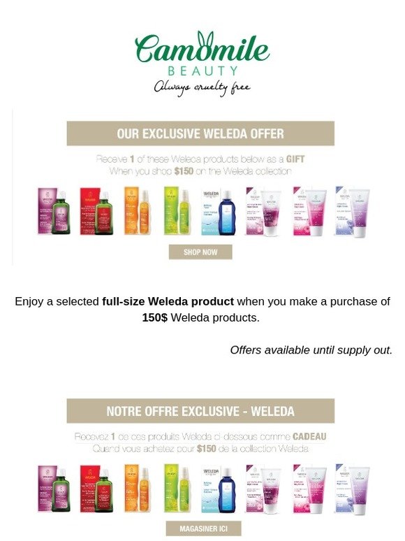 Pick your full-size gift with purchase 💕| Choisissez votre cadeau en taille réelle avec achat