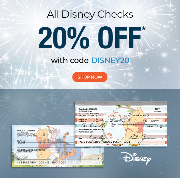 Checks SuperStore Disney Checks now 20 off! Milled