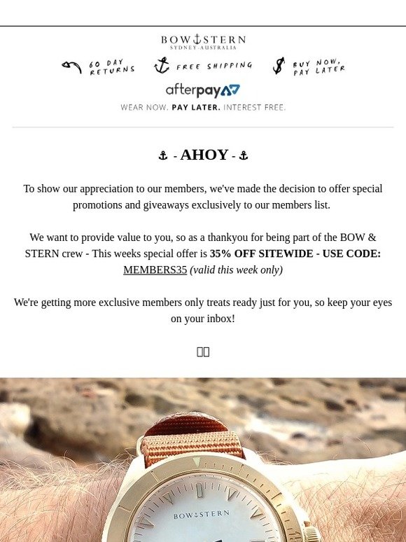 ⚓Members Only Exclusive Offer Inside⚓