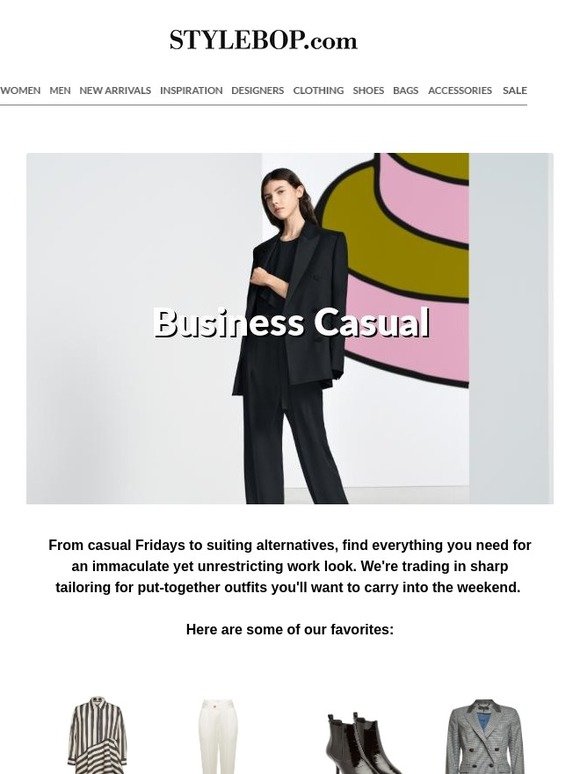 sharp business casual