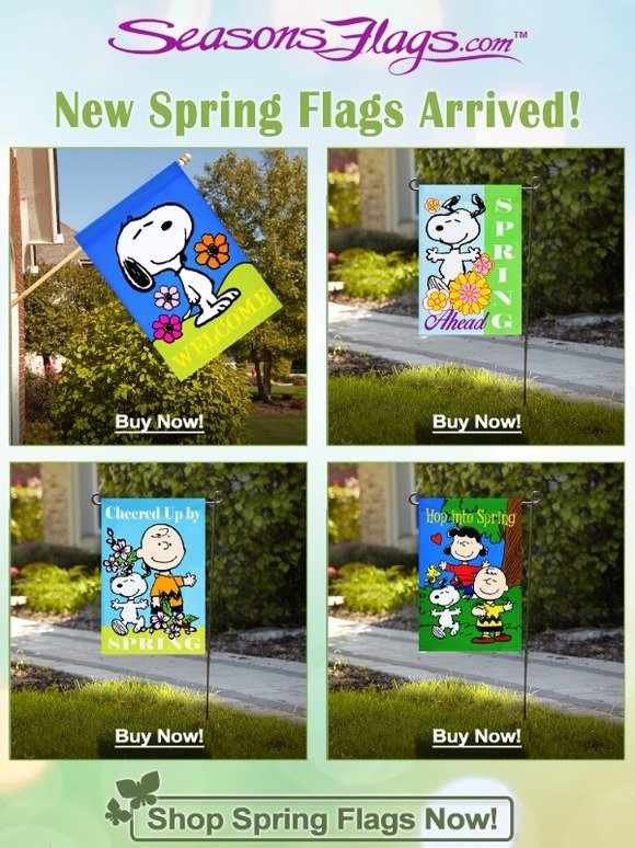 New Spring Flags Arrived!