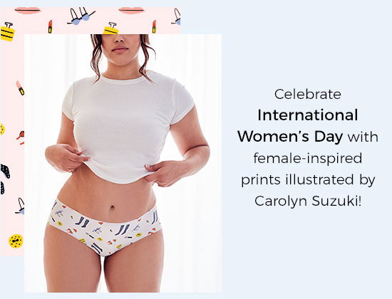 Celebrate International Women's Day with female-inspired prints illustrated by Carolyn Suzuki