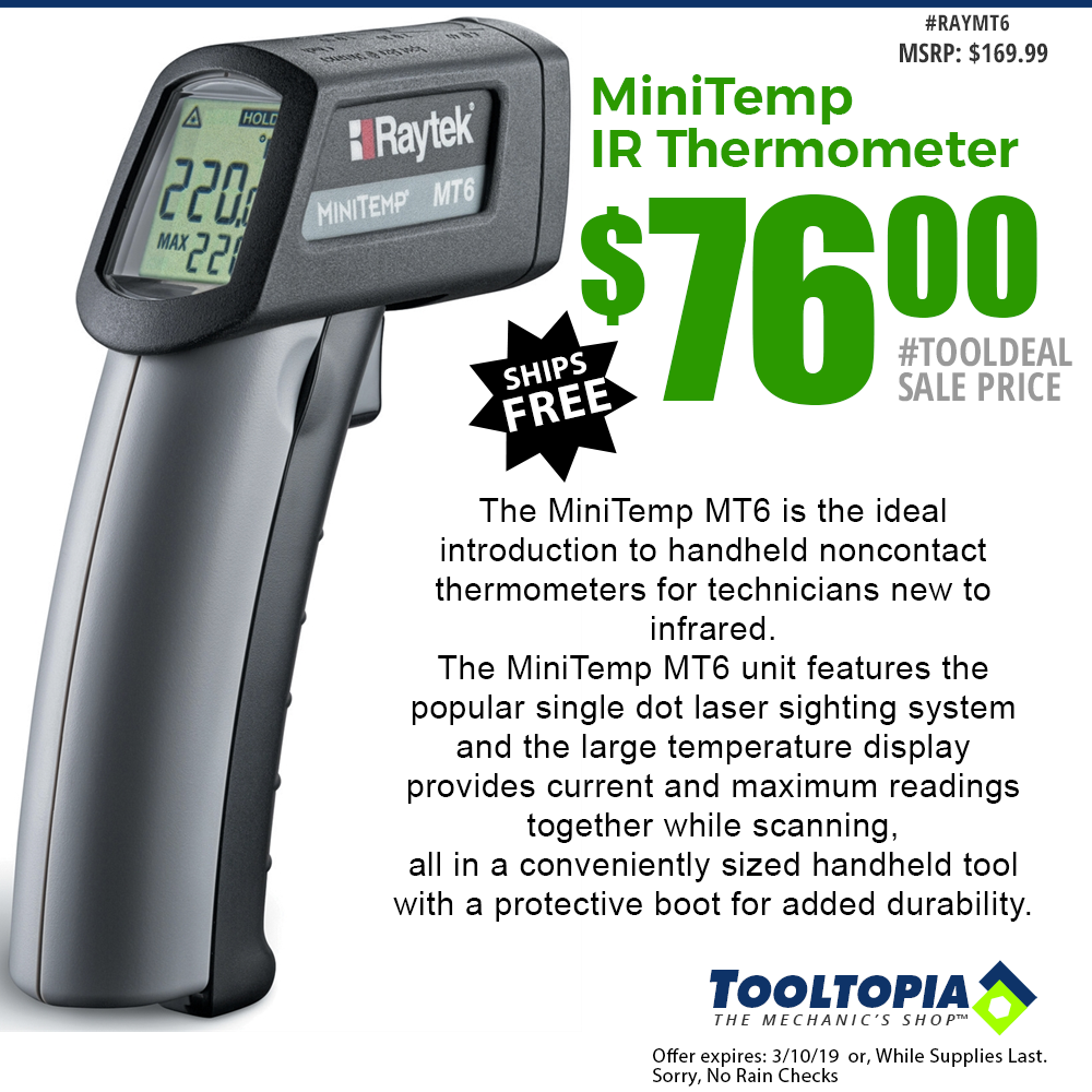 Raytek MT6 Non-Contact MiniTemp Infrared Thermometer