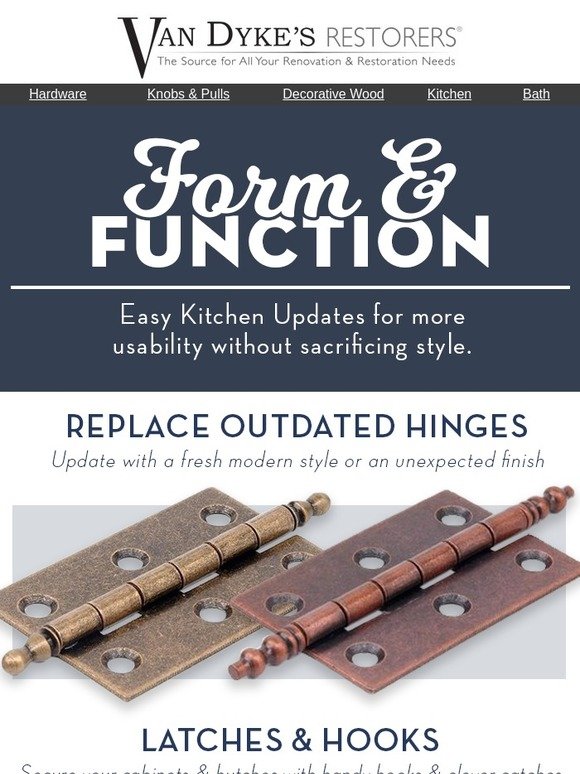 Van Dyke's Restorers: Revive your kitchen cabinets with new hardware ...