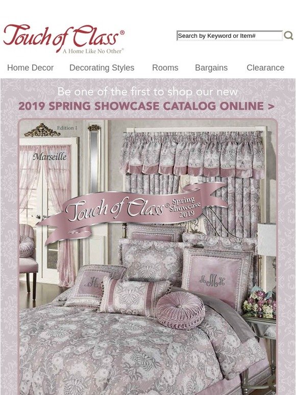 Touch of Class Our 2019 Spring Showcase Catalog is in the mail Shop