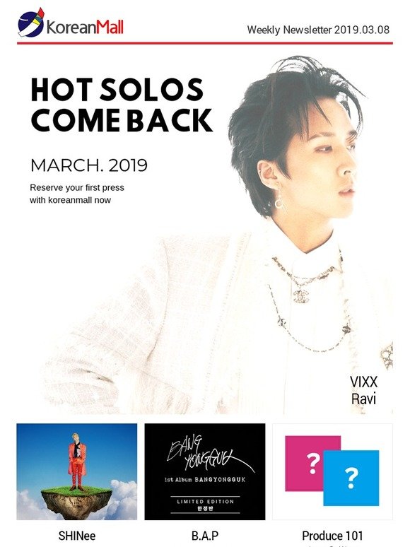 Hot Solos Comeback & Clearance Sale [Stray Kids, VIXX Ravi, SHINee KEY]