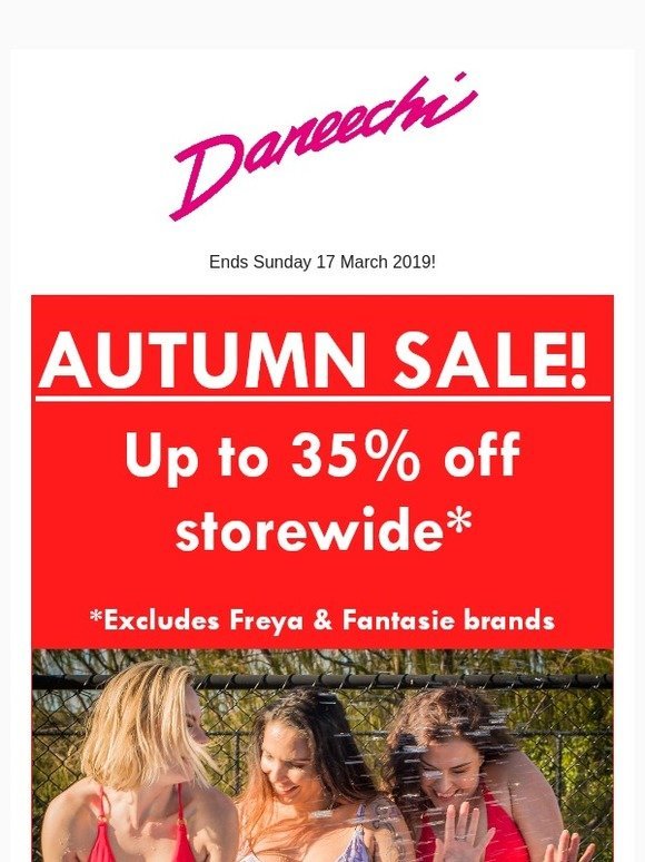 Autumn Sale up to 35% off!