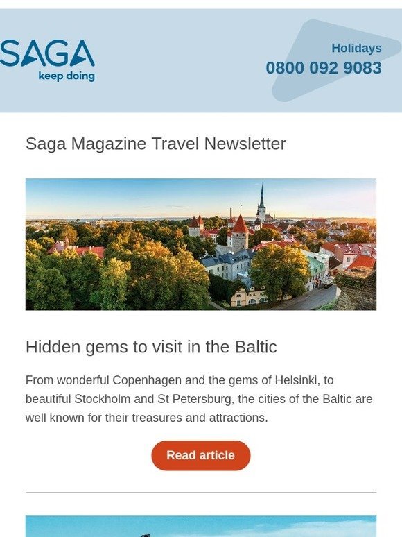 Top wildlife experiences | 20 airport hacks | Hidden gems to visit in the Baltic