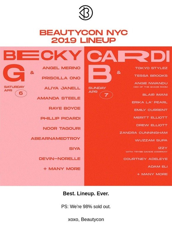 Beautycon Beautycon NYC LINEUP ANNOUNCED Milled