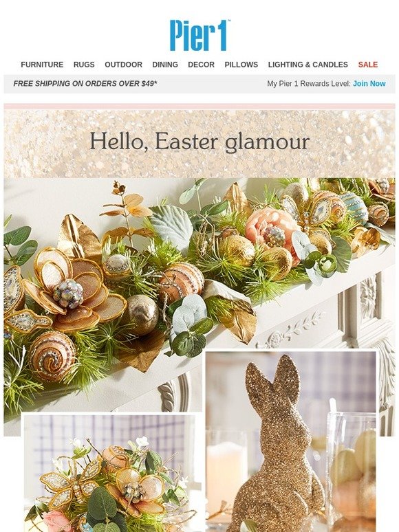 pier one easter pillows