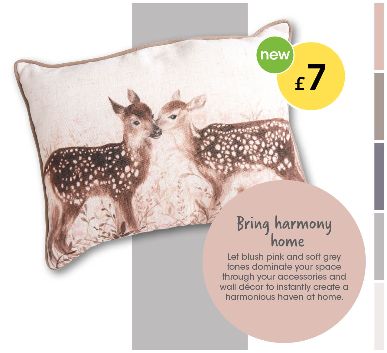 wilko pink cushions