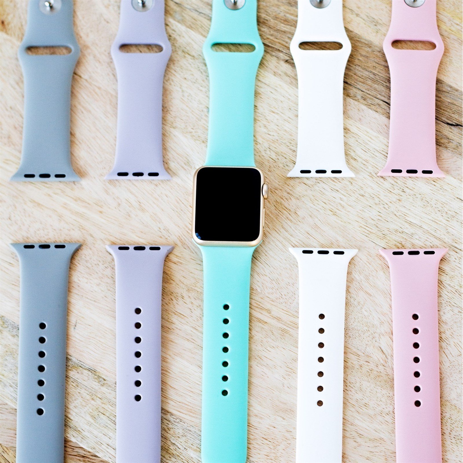 Jane Silicone Apple Watch Bands Clearance  18 Colors  Milled