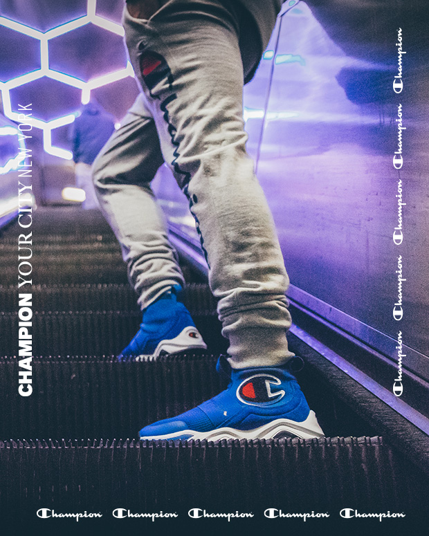 champion rally pro shoes on feet