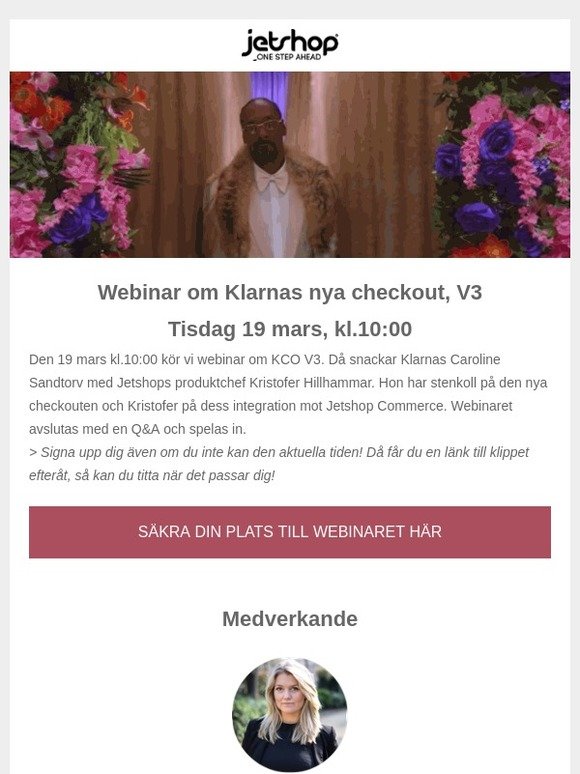 Inbjudan till webinar om Klarnas nya checkout