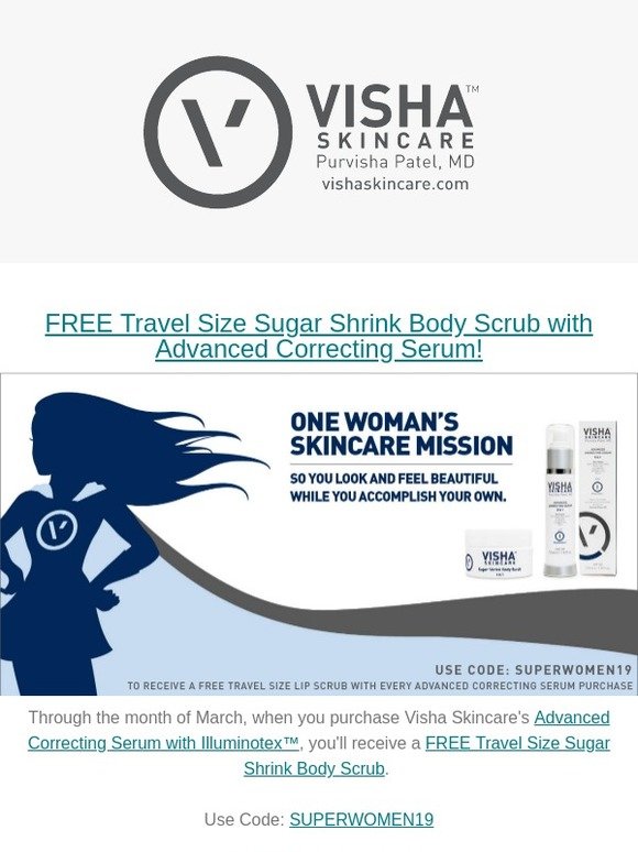 visha skincare advanced correcting serum