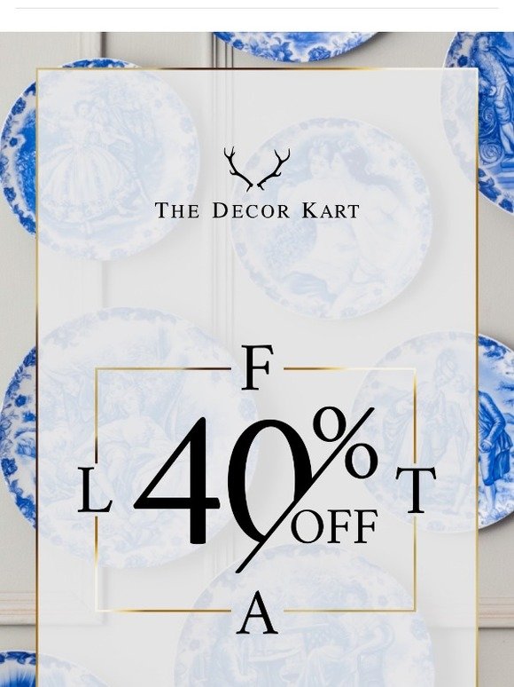 Last few days! Get Flat 40% OFF on all decor products. Grab your favourites before the stock ends!