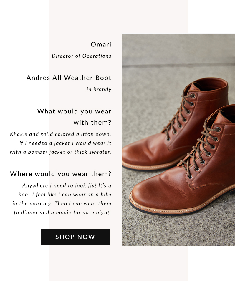 nisolo andres all weather boot