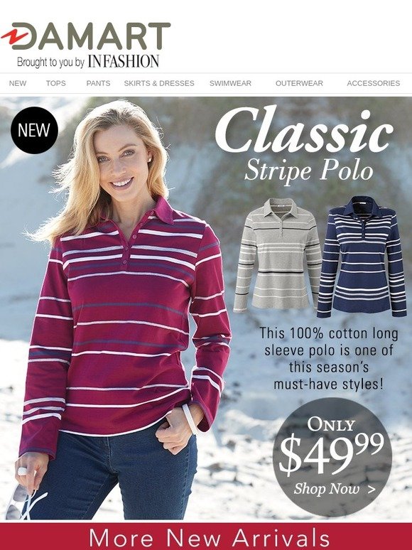 damart womens polo shirts