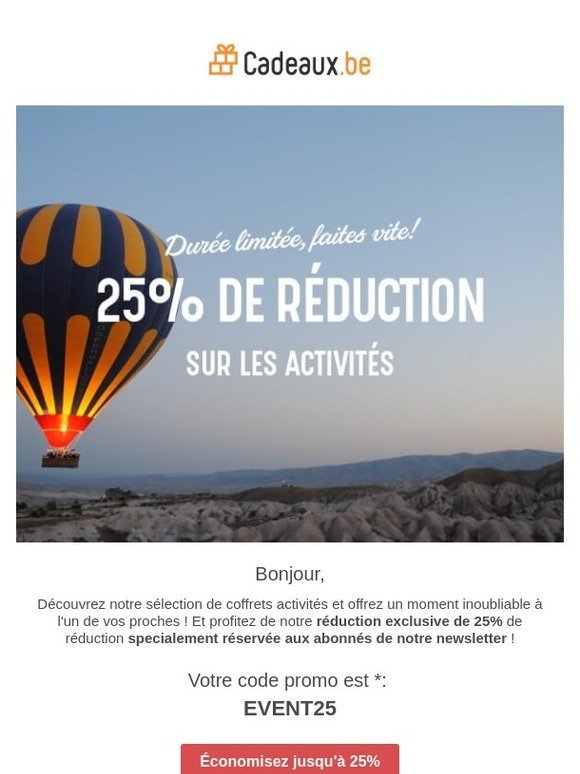 🔥 -25% sur tous les coffrets activités - économisez maintenant !🔥