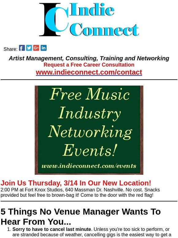 Tips, Tools and Events For A Successful Music Career