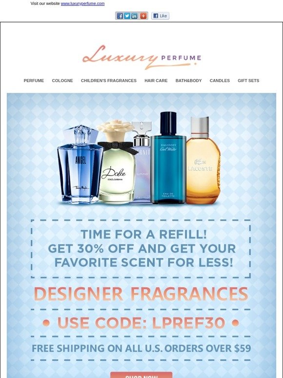 Time For A Refill - Get 30% OFF on your favorite scent